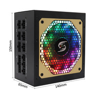 Alimentation ATX entièrement modulaire 800W 80 PLUS pour PC de jeu, serveur, ordinateur de bureau, en stock