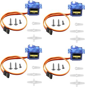 Micro Servo SG90 9g con Montaje de Brida, Motor DC de 1.29in x 1.33in x 0.34in con Cable de 9.64in para Robótica y Proyectos DIY - Product Image 4