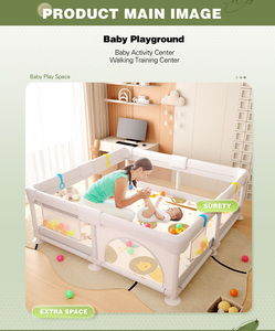 Box per Bambini in Plastica Rosa con Recinzione a Rete, Ampio Recinto per Gioco Interno ed Esterno, Vendita Calda - Product Image 5