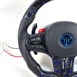Volante de Fibra de Carbono Forjado para BMW G02 G05 G06 G09 G11 G12 G15 G20 G22 G28 G29 G30 G38 G80 G82 F40 <span class=keywords><strong>F90</strong></span>, Accesorios para Automóviles - Product Image 6