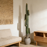 Grands cactus artificiels, succulentes, plantes de cactus du désert, plastique durable, haute qualité, décoration intérieure persistante pour le Nouvel An