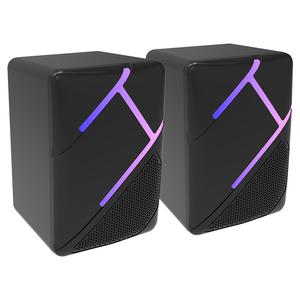 En gros, paire d'enceintes mini USB 2.0 pour <span class=keywords><strong>ordinateur</strong></span>, 5W*2, avec lumière RGB, étanches IPX4, prennent en charge les cartes mémoire pour PC Gaming - Product Image 4