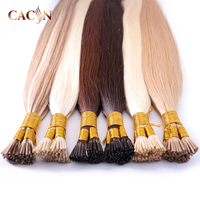Extensions de cheveux humains blondes de 28 pouces, extensions de cheveux Remy pré-collées CACIN Micro Link Ombre I-Tip en gros