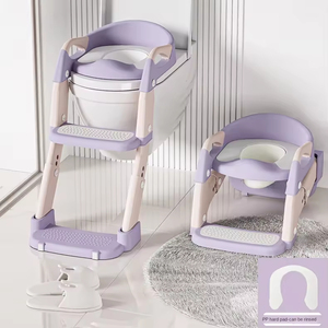 Asiento de <span class=keywords><strong>Inodoro</strong></span> Plegable 3 en 1 para Niños, Escalera para <span class=keywords><strong>Inodoro</strong></span>, <span class=keywords><strong>Reductor</strong></span> de <span class=keywords><strong>Inodoro</strong></span> Combinado para Niños de 0 a 8 Años - Product Image 5