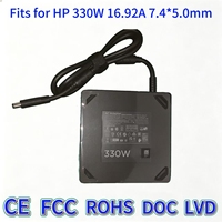 330W 19.5V 16.92A DC 7.4 5.0mm Casing Persegi Ramah Lingkungan Pengisi Daya Laptop Cocok untuk Omen ZBook TPN LA16 Gaming