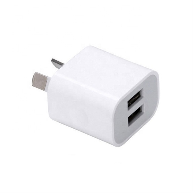 High Quality Fast Charging 5V 2A Dual USB Ports AU/US/EU Travel Wall Charger for Android Mobile Phone Laptop Camera & Earphone