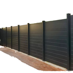 Cobertizos de patio trasero antigrumos de alta seguridad, paredes de valla, modelado de jardín <span class=keywords><strong>con</strong></span> revestimiento decorativo 3D, cercado de riel de poste exterior - Product Image 1