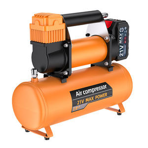 Compresor de Aire 21V de Máxima Potencia con Batería de Litio, Inflador de Neumáticos de Cilindro Único para Motocicleta y Bicicleta Eléctrica - Product Image 1