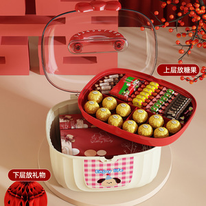 Wedding Candy Storage <b>Box</b> <b>Large</b> Capacity Covered Cartoon Design For Wedding Favor <b>Gift</b> <b>Box</b> - Product Image 3