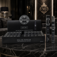 Atomizer Kabut Halus Midnight Black Resepsi Tahun Baru untuk Semua Orang Eau De Parfum Display Stand Tetap Segar