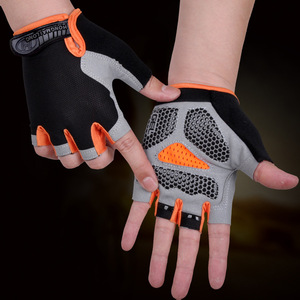 Vente en gros – Nouveaux gants de sport unisexes en nylon, respirants, anti-choc, demi-doigts, pour cyclisme, fitness, musculation et exercice physique - Product Image 5