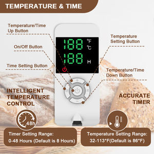 Runder faltbarer Teig Proof ing Box Brot Proof ing Box Faltbarer Teig <span class=keywords><strong>Proofer</strong></span> mit Timer Controller Temperatur regelung Sauerteig - Product Image 5