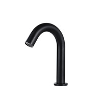 Robinet de lavabo moderne à trou unique avec capteur intelligent, mitigeur chaud/froid en laiton, monocommande, à poser sur le comptoir, pour usage domestique et commercial