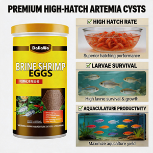 Quistes de Artemia, <span class=keywords><strong>Huevos</strong></span> de Artemia, Alimento para Peces Bebé, Golosina para Mascotas, 60% de Proteína, Sin OMG, Tasa de Eclosión del 90%, Salud Articular, Salud Digestiva - Product Image 2