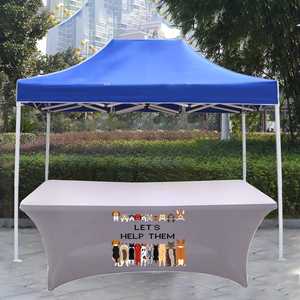 Couvertures de <span class=keywords><strong>table</strong></span> promotionnelles personnalisées en spandex extensible ajustées en tissu imperméable à l'eau pour événements de AI-MICH <span class=keywords><strong>bon</strong></span> prix - Product Image 1