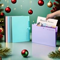 Carpeta Archivadora Expandible de 5 Bolsillos Serie Morandi Premium, Nueva, Organizador A4/Letter, Productos de Presentación en Acordeón de PP