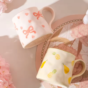 Mug en céramique mignon, tasse à eau esthétique, grande capacité, tasse en céramique - Product Image 3