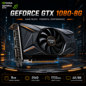 Carte graphique d'occasion GeForce <span class=keywords><strong>GTX</strong></span> <span class=keywords><strong>1080</strong></span> 8 Go GDDR6 192 bits double ventilateur 2 emplacements PCI Express pour station de travail de bureau haute performance <span class=keywords><strong>4K</strong></span> - Product Image 1