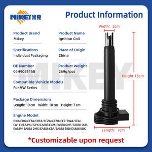 MIKEY 06H905115B Zündspule für <span class=keywords><strong>VW</strong></span> Scirocco R Sagitar GLI Teramont X 4MOTION Tiguan Touareg 4MOTION EHYBRID für UF623 - Product Image 3