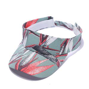 Visera deportiva con estampado de Top vacío para mujer, sombrero para el sol al aire libre, barato, venta al por mayor - Product Image 2