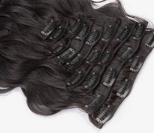 Extensions de cheveux humains yaki clip ins pour les femmes noires de cheveux humains Vietnam - Product Image 3
