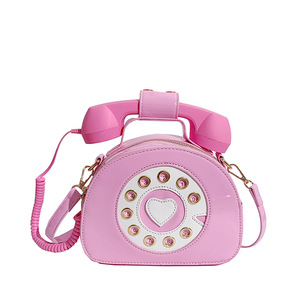 Vente en gros Sacs à main en forme de téléphone en bandoulière pour femmes Porte-monnaie créatif pour filles mignonnes - Product Image 5