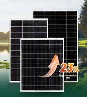 Panneau solaire hors réseau Aokun 460W à efficacité de 23 % pour silicium monocristallin de type N, directement de l'usine