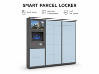 Casillero inteligente para paquetes con código QR, gabinete de mensajería exterior impermeable para zonas residenciales, casillero de entrega de autoservicio 24/7