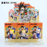 Cajas Sorpresa de Anime Dragon Ball con Son Goku y Vegeta, Caja Misteriosa de Figuras de Acción de PVC, Colección de Juguetes para Niños