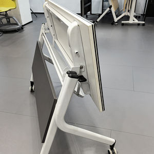Meubles de bureau commerciaux modernes en bois portables, bureau modulaire, <span class=keywords><strong>table</strong></span> pliante, pieds en métal, salles de <span class=keywords><strong>réunion</strong></span>, <span class=keywords><strong>table</strong></span> de conférence pliable - Product Image 2