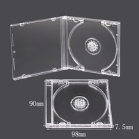 SUNSHINE Vente en gros Étuis transparents pour CD/DVD de 8 cm, mini-étuis colorés pour CD, boîtes minces en plastique pour DVD, étuis de rangement pour films et supports multimédias