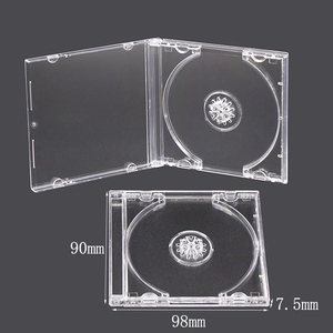 Boîtes de rangement pour CD/DVD SUNSHINE transparentes de 8 cm, mini-boîtes à CD colorées, boîtes fines en plastique pour DVD, albums de films, supports multimédias - Product Image 1