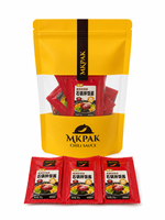 Film Doypack transparent autoportant avec fermeture éclair refermable, laminé de qualité alimentaire, en rouleau pour l'emballage automatique de sauces