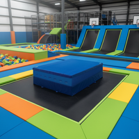 Trampolín Rectangular para Niños con Red de Seguridad y Escalera de Entrada, Cama Elástica para Ejercicio y Fitness Infantil