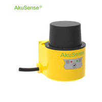 Scanner LiDAR AKUSENSE série AS-21C, technologie TOF pour l'évitement d'obstacles des chariots élévateurs en entrepôt, capteurs de déplacement certifiés CE