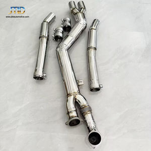 JTLD 304 Acero inoxidable pulido 4 "101MM Tubos MEDIOS DE <span class=keywords><strong>ESCAPE</strong></span> individuales para <span class=keywords><strong>BMW</strong></span> G8X G80 G82 M3 <span class=keywords><strong>M4</strong></span> S58 3,0 T <span class=keywords><strong>Escape</strong></span> Tubo de <span class=keywords><strong>Escape</strong></span> Coche - Product Image 5