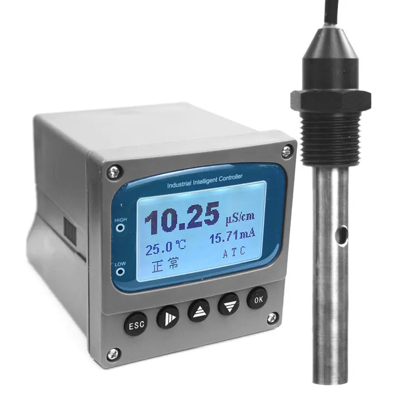 Prezzo del Monitor del misuratore EC/ TDS del doppio conduttimetro portatile industriale In India