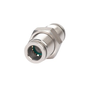 Yxqd Pneumatic <b>Quick</b> Coupler 304 Stainless Steel PM8 8mm Fully Threaded Straight Through Plate <b>Connector</b> - Product Image 3