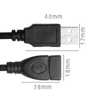 Câble d'extension USB mâle vers femelle, cordon de rallonge, câble de données à vitesse supérieure pour PC, ordinateur portable, clavier USB 2.0 A/F 1,5 m 3 m 5 m PVC