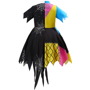 Colores Surtidos Halloween Sally Dress Deluxe Irregular Niñas Disfraz Pesadilla Antes de Navidad para Niños Disfraces - Product Image 3