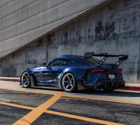 Aileron arrière en fibre de carbone sèche de haute qualité pour Toyota GR Supra A90 A91 Mk5, style AD V3, kit carrosserie bec de canard