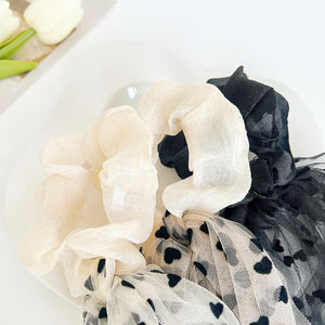 Diezi — couvre-chef en maille de perles pour femmes, accessoires de cheveux, à pois, sans métal, cordon de tête, dentelle, banderole, - Product Image 4