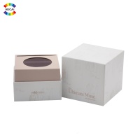 Boîte en papier personnalisée de luxe pour parfum homme et femme, emballage cosmétique, boîte à couvercle et base 2 pièces