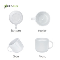 Tasses en plastique PBT blanc de 6 oz personnalisées par sublimation Prosub, écologiques, pour cadeaux d'entreprise
