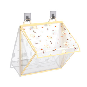 Single Tier Transparent Plastic Bathroom <strong>Storage</strong> Bag Waterproof Hanging <strong>Shower</strong> and Clothes Organizer Injection Technics - Product Image 6