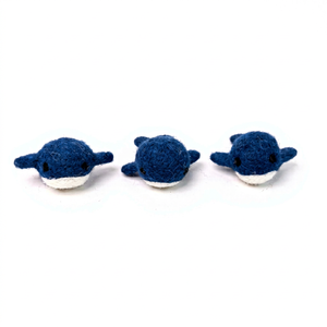 Adorno de Ballena de Fieltro Agujado al por Mayor, Decoración Náutica Oceánica Hecha a Mano para Colgar, Set de Regalo de Navidad - Product Image 3