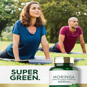 יצרן אספקת oem/odm באיכות גבוהה סיטונאית מחיר טבעי גמילה קפסולות מורינגה פרטי תווית <span class=keywords><strong>moringa</strong></span> עלה קפסולות - Product Image 5