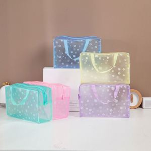 Bolsa de Cosméticos de PVC, Bolsas de Viaje de PVC para Artículos de Tocador, Juego de 3 Organizadores de Maquillaje, Bolsa de Aseo Transparente, Embalaje Transparente OEM - Product Image 1