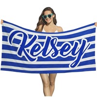 Lightweight Quick Dry Sand Free Microfiber Beach Towel Double-Sided Printing Luxury Tropical Novelty Design