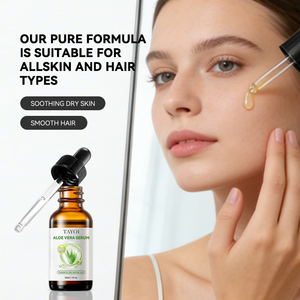 Sérum Visage à l'Aloe Vera, Acide Hyaluronique, Vitamine E et Squalane pour Réparation Profonde, Peaux Sensibles à Tendance Acnéique, Apaisant et <span class=keywords><strong>Anti</strong></span>-Rougeurs - Product Image 3